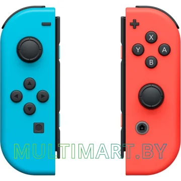 Геймпад Nintendo Joy-Con (неоновый красный/неоновый синий)